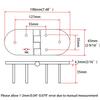 Heavy Duty Marine Grade 316 SS Boat Casting Hinge 7.48"(L)*2-9/16"(w) Hidden Concealed Fastener 3/16" thinckness for lockers, Cabin Doors and hatches Door Hatch view 2