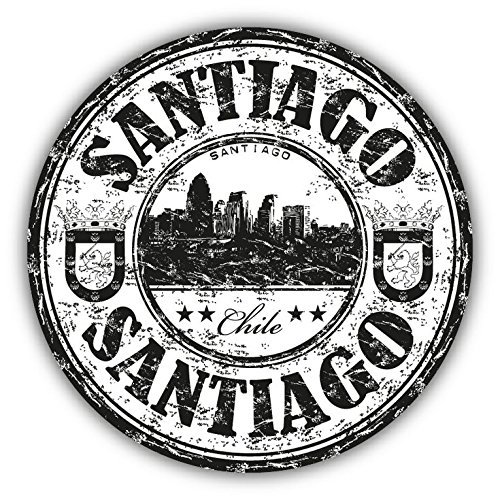 Zirni Santiago Chile Grunge Travel Stamp Sticker Decal Design
