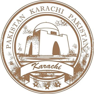 Zirni Karachi City Pakistan Travel Grunge Stamp Sticker Decal Design