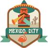 Zirni Mexico City World Travel Label Badge Sticker Decal Design view 1