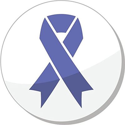 Zirni Periwinkle Ribbons Eating Disorder Symbol Sticker Decal Design
