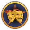 Zirni Masks Comedy Tragedy Theater Sticker Decal Design