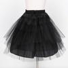 YiZYiF Girls Kids Princess Hoopless Petticoat Crinoline Flower Girl Wedding Dress Puffy 3 Layers Tutu Skirts 3 Layers Black One Size view 4