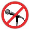 Zirni No Microphone Funny Ban Stop Sign Sticker Decal Design
