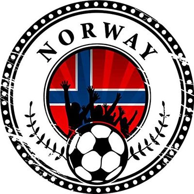 Zirni Norway Football Fans Scandinavian Soccer Sport Grunge Stamp Sticker Decal Design