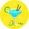 Zirni Margarita Lemon Coctail Drink Sticker Decal Design view 1
