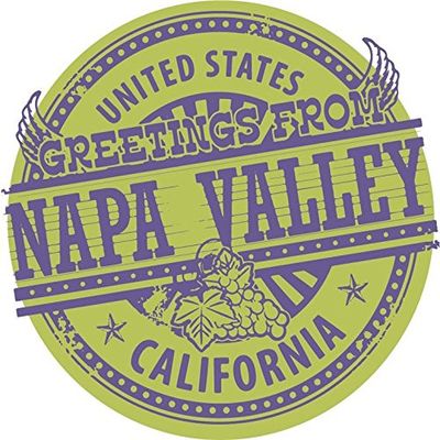 Zirni Napa Valley United Stated California Greetings Travel Sticker Decal Design