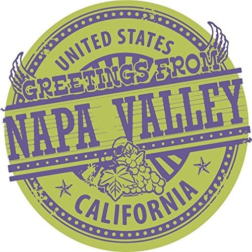 Zirni Napa Valley United Stated California Greetings Travel Sticker Decal Design