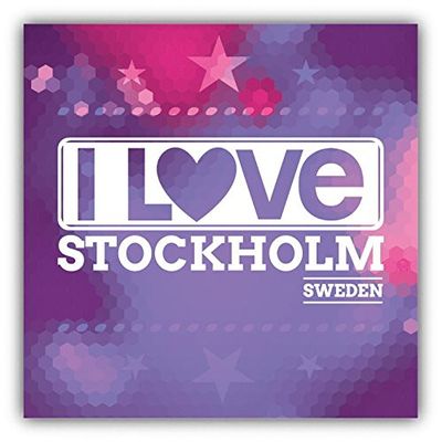 Zirni I Love Stockholm City Sweden Slogan Sticker Decal Design