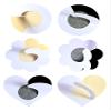 30 Pairs Nipple Cover Pasties Disposable Nipple Covers No Show Satin Breast Stickers Self Adhesive Breast Pasties for Women Rave Party Black and Beige view 4