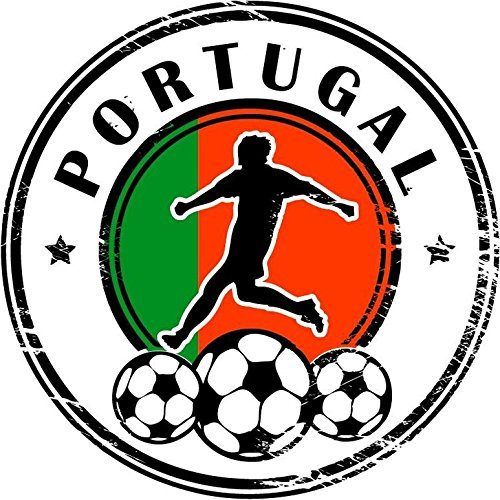 Zirni Portugal Football Player Europe Soccer Sport Grunge Stamp Sticker Decal Design