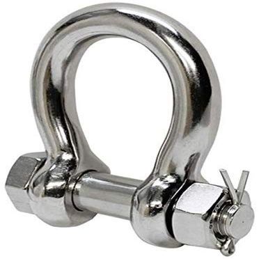 Prolinemax Marine Grade Stainless Steel Bow Shackle 5/8" with Cotter Pin Lock