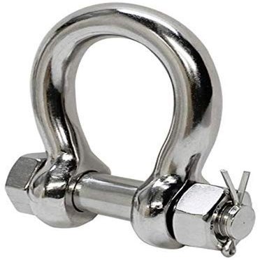 Prolinemax Marine Grade Stainless Steel Bow Shackle 5/8" with Cotter Pin Lock