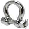Prolinemax Marine Grade Stainless Steel Bow Shackle 5/8" with Cotter Pin Lock view 1