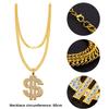 Gejoy 8 Pack Hip Hop Costume Kit 80s 90s Rapper Accessories for Men Women Sunglass Hat Chain Ring Mardi Gras Carnival Decor view 2