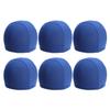 6pcs Stretchable Polyester Swim Caps for Adults Unisex Swimming Hats Solid Color Comfortable Fit for Pool and Shower view 1