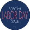 Zirni Special Labor Day Sale Grunge Sticker Decal Design view 1