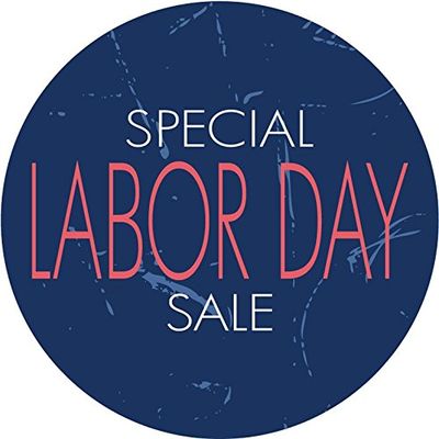 Zirni Special Labor Day Sale Grunge Sticker Decal Design