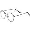Kursan Classic Round Clear Lens Glasses for Women Men Circle Metal Frame Non-Prescription Eyeglasses (Gold+Black) view 4