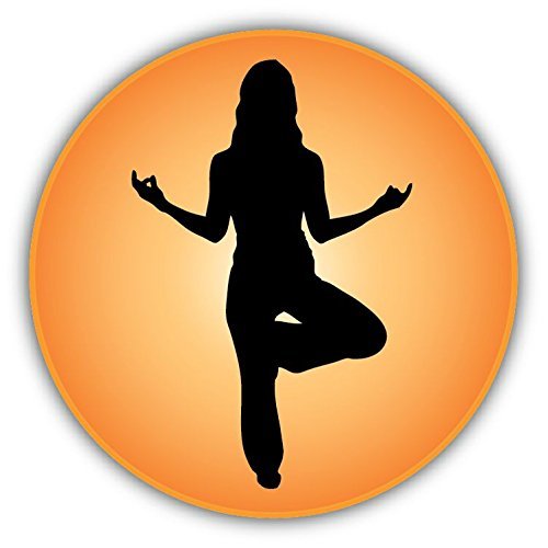 Zirni Yoga Tree Pose Sport Sticker Decal Design