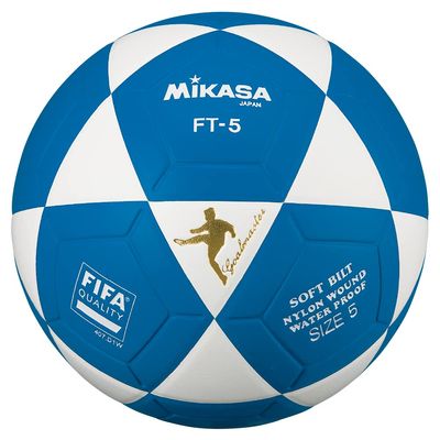 Mikasa FT5 Goal Master Soccer Ball Size 5 Official Footvolley Ball Blue White