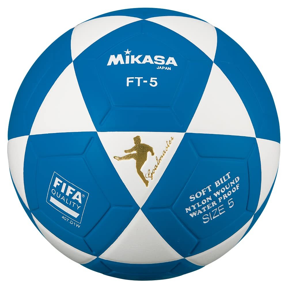 Mikasa FT5 Goal Master Soccer Ball Size 5 Official Footvolley Ball Blue White