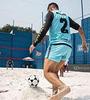 Mikasa FT5 Goal Master Soccer Ball Size 5 Official Footvolley Ball Blue White view 3