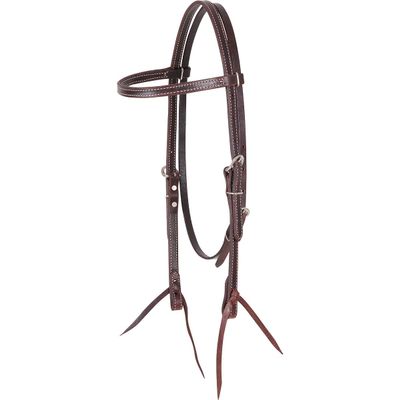 Martin Saddlery Doubled and Stitched Headstall, 5/8"