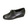 24 Hour Comfort Debbie (1717) Women's Wide Width Cushioned Comfort Leather Lace Up Shoes Black 11 view 1