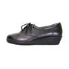 24 Hour Comfort Debbie (1717) Women's Wide Width Cushioned Comfort Leather Lace Up Shoes Black 9.5 view 3