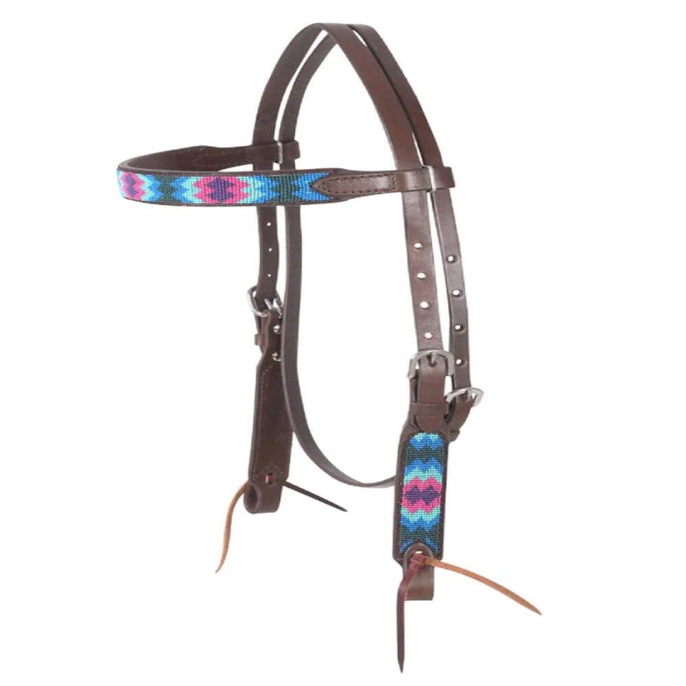 Cashel Beaded Stack Browband Headstall, Ruidoso