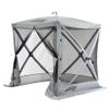 CLAM Pop Up Screen Tent, Outdoor Camping Gazebo Canopy, Traveler, 6' x 6', Gray view 1