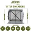 CLAM Pop Up Screen Tent, Outdoor Camping Gazebo Canopy, Traveler, 6' x 6', Gray view 2
