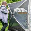 CLAM Pop Up Screen Tent, Outdoor Camping Gazebo Canopy, Traveler, 6' x 6', Gray view 4