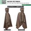 USGI Industries Military Style Poncho | Lightweight Tactical Multi Use Rip Stop Camouflage Rain Poncho | Perfect for Hiking, Hunting, Emergency Tent, Survival (Coyote) view 2