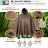 USGI Industries Military Style Poncho | Lightweight Tactical Multi Use Rip Stop Camouflage Rain Poncho | Perfect for Hiking, Hunting, Emergency Tent, Survival (Coyote) view 4
