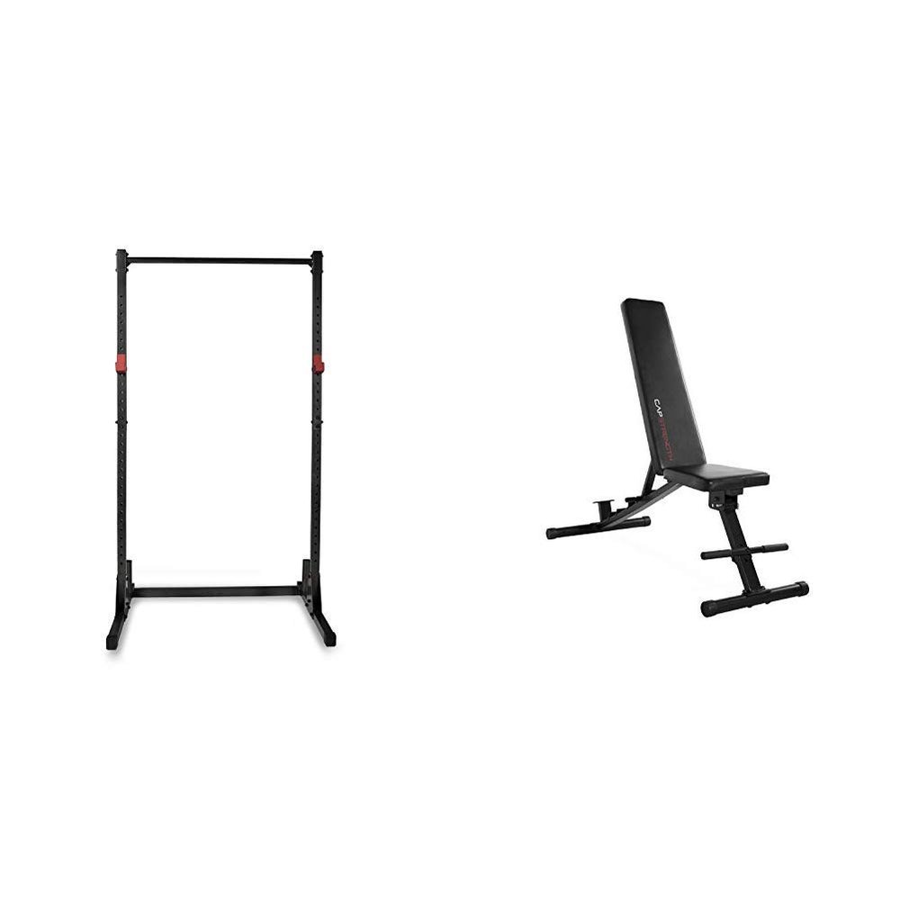 Cap Strength Power Rack and Adjustable Bench Combo