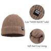 JANGANNSA Simple Knitted Baby Beanie Hip-Hop Boys Winter Hat Toddler Kids Bonnet for Girls 0-5Y (Black+Khaki+Gray, M) view 4
