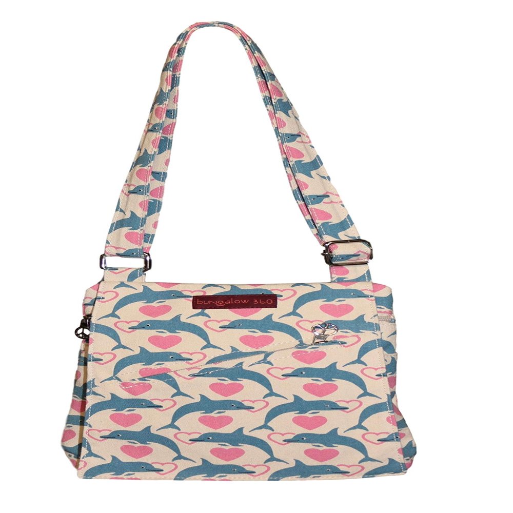 bungalow 360 Small Messenger Bag (Dolphin)