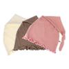 My Lello Ruffle Knotted Tail Cotton Beanie Hat Baby (0-6mo) - Variety B (Cocoa Brown/Dusty Rose/Ivory) view 1