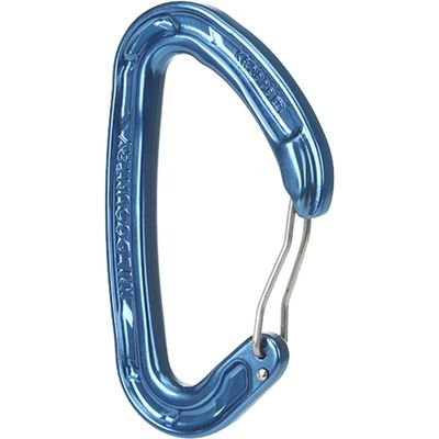 Wild Country Helium 3.0 Rock Climbing Carabiner - Large Wiregate, Lightweight Aluminum Carabiner - Blue - One Size