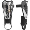 Sportout Soccer Shin Guards - Shin Guards Soccer Kids Youth Adult Protective Shin Pads with Sleeves and Insert Pocket for Boys Girls for Age 4-6, 6-8, 8-10,10-12,12-14,14-Adult (Silver Black, S) view 1