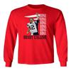 Baku Apparel New England Fans Brady SB 6 Rings Goat Men's Long Sleeve T-Shirt (Red, XXX-Large) view 1