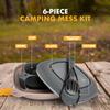 UCO 6-Piece Camping Mess Kit with Bowl, Plate, Collapsible Cup, and Switch Camping Spork view 3