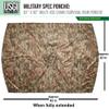 USGI Industries Military Style Poncho | Lightweight Tactical Multi Use Rip Stop Camouflage Rain Poncho | Perfect for Hiking, Hunting, Emergency Tent, Survival (Marpat) view 3