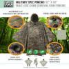 USGI Industries Military Style Poncho | Lightweight Tactical Multi Use Rip Stop Camouflage Rain Poncho | Perfect for Hiking, Hunting, Emergency Tent, Survival (Marpat) view 4