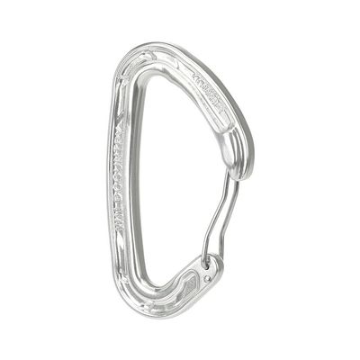 Wild Country Helium 3.0 Rock Climbing Carabiner - Large Wiregate, Lightweight Aluminum Carabiner - Silver - One Size