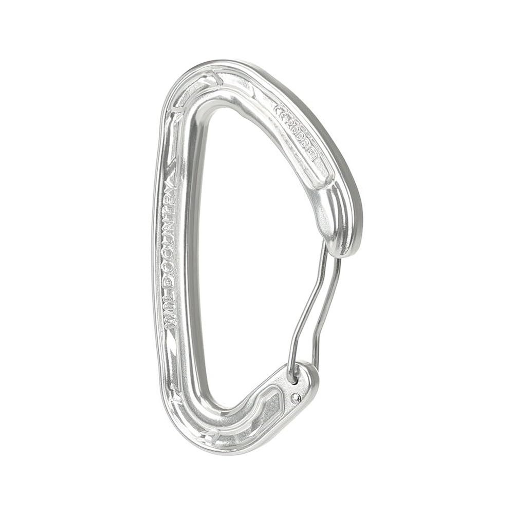 Wild Country Helium 3.0 Rock Climbing Carabiner - Large Wiregate, Lightweight Aluminum Carabiner - Silver - One Size
