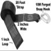 CustomTieDowns 2 Inch x 20 Foot Replacement Boat Winch Strap, Boat Hook On One End, 1 Inch Loop Opening On Opposite End for Attachment to Winch. (20) view 4