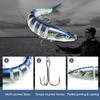 TRUSCEND Fishing Lures for Bass, Multi Jointed Segmented Swimbaits, Slow Sinking Swim Baits Bass Lures Freshwater Swimming Lure for Crappie Trout Walleye Pike, Saltwater Fishing Gear Lure Kit view 3